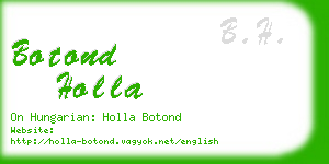 botond holla business card